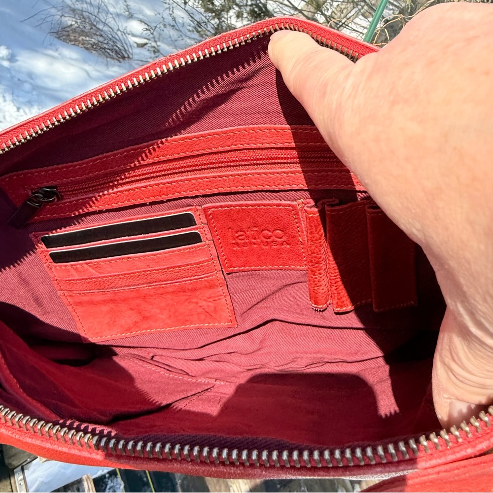 NWT Latico Leathers Callie Sling in Red. See yourself in this for spring! Hot!🔥 - Picture 2 of 14